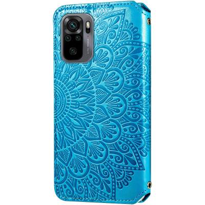Чохол книжка шкіряна Mandala (PU) Xiaomi Redmi Note 10 (Синій) Чохол книжка шкіряна Mandala (PU) Xiaomi Redmi Note 10 (Синій)