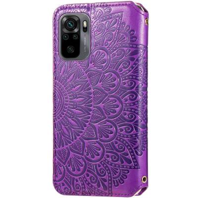Чохол книжка шкіряна Mandala (PU) Xiaomi Redmi Note 10 (Фіолетовий) Чохол книжка шкіряна Mandala (PU) Xiaomi Redmi Note 10 (Фіолетовий)