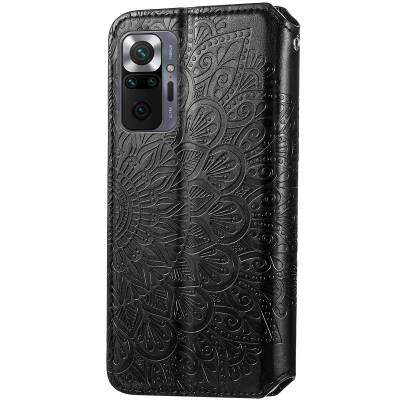 Чехол книжка кожаный Mandala (PU) Xiaomi Redmi Note 10 Pro (Черный) Чехол книжка кожаный Mandala (PU) Xiaomi Redmi Note 10 Pro (Черный)