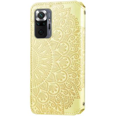Чехол книжка кожаный Mandala (PU) Xiaomi Redmi Note 10 Pro (Золотой) Чехол книжка кожаный Mandala (PU) Xiaomi Redmi Note 10 Pro (Золотой)