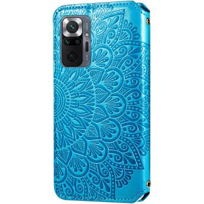 Чехол книжка кожаный Mandala (PU) Xiaomi Redmi Note 10 Pro (Синий) Чехол книжка кожаный Mandala (PU) Xiaomi Redmi Note 10 Pro (Синий)