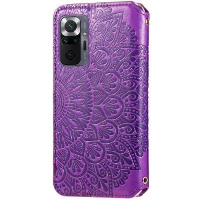 Чехол книжка кожаный Mandala (PU) Xiaomi Redmi Note 10 Pro (Фиолетовый) Чехол книжка кожаный Mandala (PU) Xiaomi Redmi Note 10 Pro (Фиолетовый)
