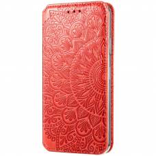 Чехол книжка кожаный Mandala (PU) Xiaomi Poco X3 (Красный) Чехол книжка кожаный Mandala (PU) Xiaomi Poco X3 (Красный)