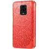 Чехол книжка кожаный Mandala (PU) Xiaomi Redmi Note 9 Pro Max (Красный) Чехол книжка кожаный Mandala (PU) Xiaomi Redmi Note 9 Pro Max (Красный)