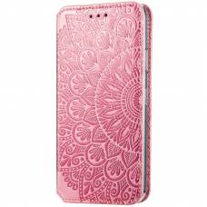 Чехол книжка кожаный Mandala (PU) Xiaomi Poco X3 (Розовый) Чехол книжка кожаный Mandala (PU) Xiaomi Poco X3 (Розовый)