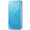 Чехол книжка кожаный Mandala (PU) Xiaomi Poco M3 (Синий)