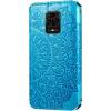 Чехол книжка кожаный Mandala (PU) Xiaomi Redmi Note 9 Pro Max (Синий) Чехол книжка кожаный Mandala (PU) Xiaomi Redmi Note 9 Pro Max (Синий)