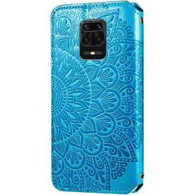Чехол книжка кожаный Mandala (PU) Xiaomi Redmi Note 9 Pro Max (Синий) Чехол книжка кожаный Mandala (PU) Xiaomi Redmi Note 9 Pro Max (Синий)