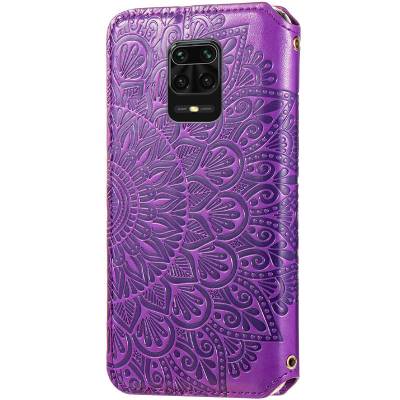 Чехол книжка кожаный Mandala (PU) Xiaomi Redmi Note 9 Pro Max (Фиолетовый) Чехол книжка кожаный Mandala (PU) Xiaomi Redmi Note 9 Pro Max (Фиолетовый)