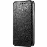 Чехол книжка кожаный Mandala (PU) Xiaomi Redmi 9T (Черный)
