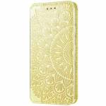 Чехол книжка кожаный Mandala (PU) Xiaomi Poco X3 (Золотой)