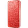 Чехол книжка кожаный Mandala (PU) Xiaomi Poco X3 Pro (Красный)