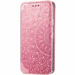 Чехол книжка кожаный Mandala (PU) Xiaomi Poco X3 (Розовый)