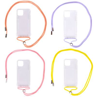 Чехол с шнурком Crossbody Transparent  для Apple iPhone 11 Pro Max (Все цвета)