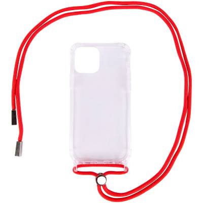 Чехол с шнурком Crossbody Transparent  для Apple iPhone 11 Pro Max (Все цвета)