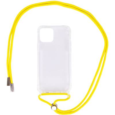 Чехол с шнурком Crossbody Transparent  для Apple iPhone 11 Pro Max (Все цвета)