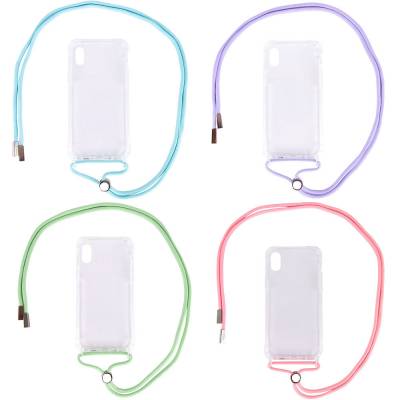 Чехол с шнурком Crossbody Transparent  для Apple iPhone X (Все цвета)