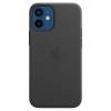 Кожаный чехол Leather Case (AAA) with MagSafe для Apple iPhone 12 (Black) Кожаный чехол Leather Case (AAA) with MagSafe для Apple iPhone 12 (Black)