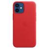 Кожаный чехол Leather Case (AAA) with MagSafe для Apple iPhone 12 (Red) Кожаный чехол Leather Case (AAA) with MagSafe для Apple iPhone 12 (Red)