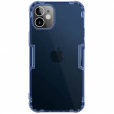 Прозрачный силиконовый чехол Nillkin Nature Series TPU для Apple iPhone 12 (Синий)