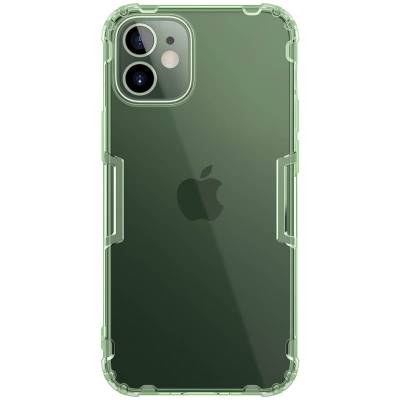 Прозрачный силиконовый чехол Nillkin Nature Series TPU для Apple iPhone 12 Mini (Темно зеленый)