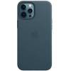 Кожаный чехол Leather Case (AAA) with MagSafe для Apple iPhone 12 Pro Max (Baltic Blue)