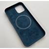 Кожаный чехол Leather Case (AAA) with MagSafe для Apple iPhone 12 Pro Max (Baltic Blue)