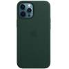 Кожаный чехол Leather Case (AAA) with MagSafe для Apple iPhone 12 Pro Max (Forest Green)