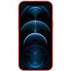 Кожаный чехол Leather Case (AAA) with MagSafe для Apple iPhone 12 Pro Max (Red)