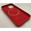 Кожаный чехол Leather Case (AAA) with MagSafe для Apple iPhone 12 Pro Max (Red)