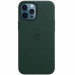 Шкіряний чохол Leather Case (AAA) with MagSafe для Apple iPhone 12 Pro Max (Forest Green)