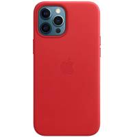 Шкіряний чохол Leather Case (AAA) with MagSafe для iPhone 12 Pro Max (Red) Шкіряний чохол Leather Case (AAA) with MagSafe для iPhone 12 Pro Max (Red)
