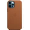 Шкіряний чохол Leather Case (AAA) with MagSafe для Apple iPhone 12 Pro Max (Saddle Brown)