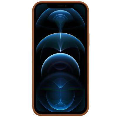 Шкіряний чохол Leather Case (AAA) with MagSafe для Apple iPhone 12 Pro Max (Saddle Brown)