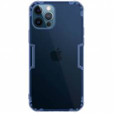 Прозрачный силиконовый чехол Nillkin Nature Series TPU для Apple iPhone 12 Pro Max (Синий)