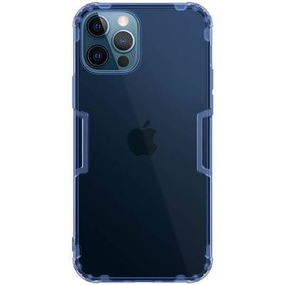 Прозорий силіконовий чохол Nillkin Nature Series TPU для Apple iPhone 12 Pro Max (Синій)