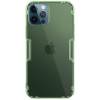 Прозорий силіконовий чохол Nillkin Nature Series TPU для Apple iPhone 12 Pro Max (Темно зелений)