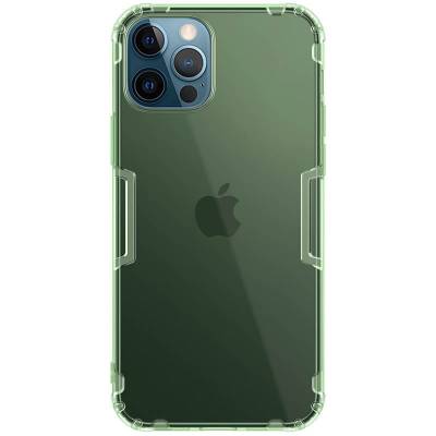 Прозорий силіконовий чохол Nillkin Nature Series TPU для Apple iPhone 12 Pro Max (Темно зелений)