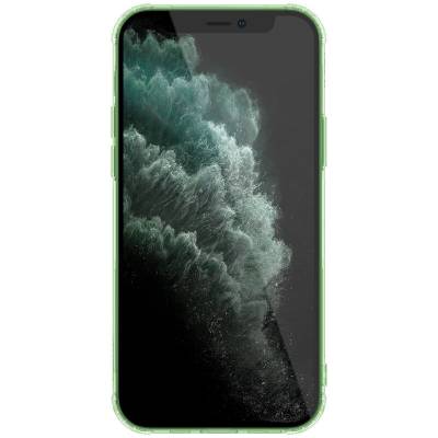 Прозорий силіконовий чохол Nillkin Nature Series TPU для Apple iPhone 12 Pro Max (Темно зелений)