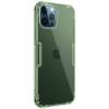 Прозорий силіконовий чохол Nillkin Nature Series TPU для Apple iPhone 12 Pro Max (Темно зелений)