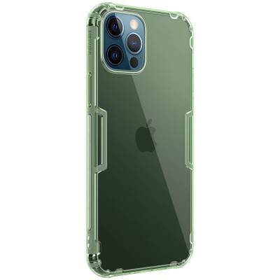 Прозорий силіконовий чохол Nillkin Nature Series TPU для Apple iPhone 12 Pro Max (Темно зелений)