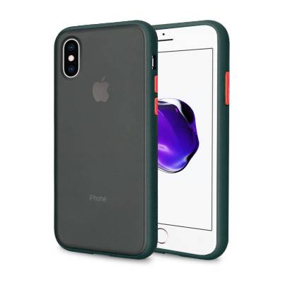 Чехол Color Shield Apple iPhone X (темно-зеленый)