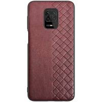 Шкіряна накладка Xiaomi Redmi Note 9 Pro Max (Темно-коричневий) Шкіряна накладка Xiaomi Redmi Note 9 Pro Max (Темно-коричневий)