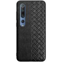 Кожаная накладка Xiaomi Mi 10 Pro (Черный) Кожаная накладка Xiaomi Mi 10 Pro (Черный)