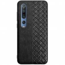 Кожаная накладка Xiaomi Mi 10 Pro (Черный) Кожаная накладка Xiaomi Mi 10 Pro (Черный)