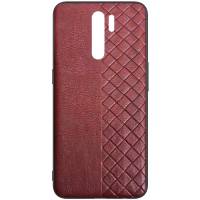 Шкіряна накладка Xiaomi Redmi 9 (Темно-коричневий) Шкіряна накладка Xiaomi Redmi 9 (Темно-коричневий)