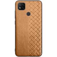 Кожаная накладка Xiaomi Redmi 9С (Коричневый) Кожаная накладка Xiaomi Redmi 9С (Коричневый)
