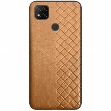Кожаная накладка Xiaomi Redmi 9С (Коричневый) Кожаная накладка Xiaomi Redmi 9С (Коричневый)