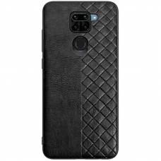 Шкіряна накладка Xiaomi Redmi 10X (Чорний)
