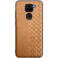 Кожаная накладка Xiaomi Redmi 10X (Коричневый) Кожаная накладка Xiaomi Redmi 10X (Коричневый)